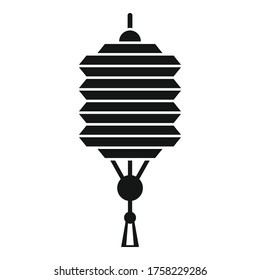 Design chinese lantern icon. Simple illustration of design chinese lantern vector icon for web design isolated on white background