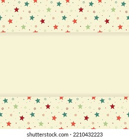 Design of a Christmas background with stars. Vector