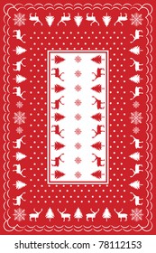 Design For Christmas Table Cloth