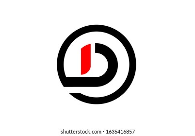 Design of circle alphabet letter D for company logo icon. For a corporate logotype or business