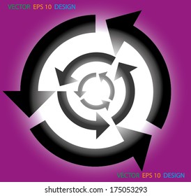 Design of Circle arrows for banners graphic or website