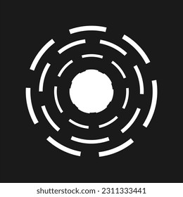 design circle logo template vectors modern simple elegant black and white flower dragon lens recycle