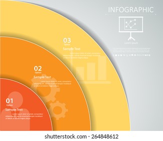 Design circle template. Can be used for workflow layout, banner, diagram, web design, infographic Vector Eps10