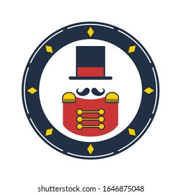 Design of circus presenter symbol