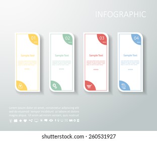 Design clean banners template. Vector eps10