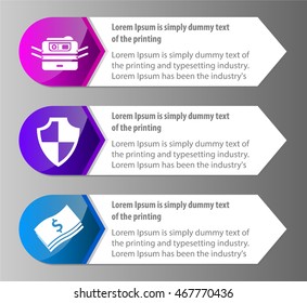 Design clean icon banners template and vector graphic for website layout