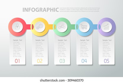 Design clean infographic template. can be used for workflow layout, diagram, number options