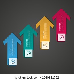 Design clean number banners template, graphic or website layout. Vector.