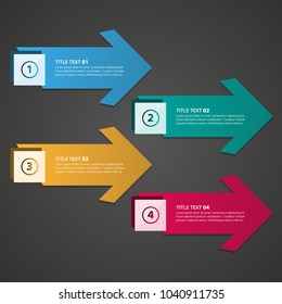 Design clean number banners template, graphic or website layout. Vector.