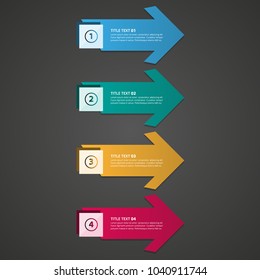 Design clean number banners template, graphic or website layout. Vector.