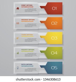 Design clean number banners template. Vector. EPS 10.