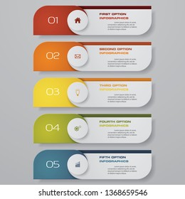 Design clean number banners template. Vector. EPS 10.