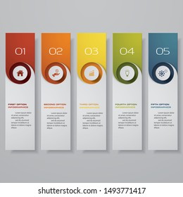 Design clean number banners template. Vector. EPS 10.