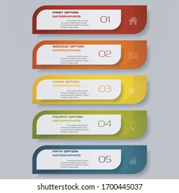 Design clean number banners template. Vector. EPS 10
