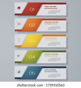 Design clean number banners template. Vector. EPS 10.