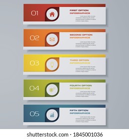 Diseñar plantilla de banners numéricos limpios. Vector. EPS 10.	