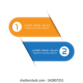 Design clean number banners template