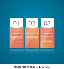 Design clean number banners template, graphic or website layout. Vector.