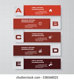 Design clean number banners template, graphic or website layout. Vector.