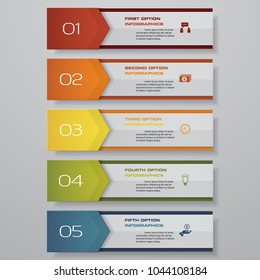 Design clean number banners template/graphic or website layout. Vector.