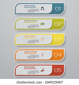 Design clean number banners template/graphic or website layout. Vector.