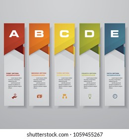 Design clean number banners template/graphic or website layout. Vector.