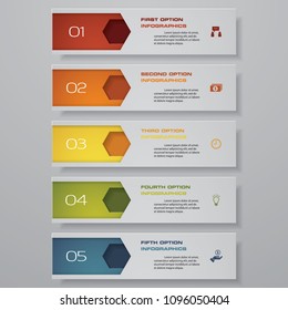 Design clean number banners template/graphic or website layout. Vector.