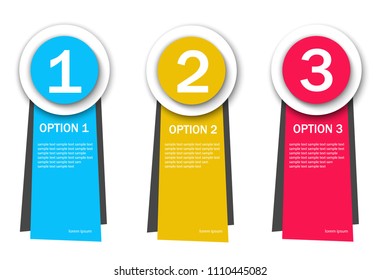 Design clean number banners template/graphic or website layout. Vector infographic