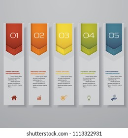 Design clean number banners template/graphic or website layout. Vector.