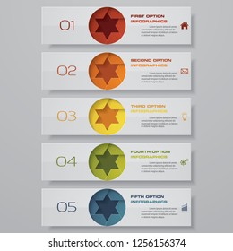 Design clean number banners template/graphic or website layout. Vector.	