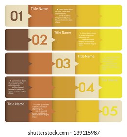Design clean number banners template/graphic or website layout. Vector.