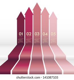 Design clean number banners template/graphic or website layout. Vector.