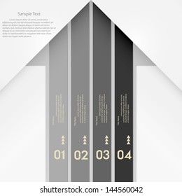 Design clean number banners template/graphic or website layout. Vector.
