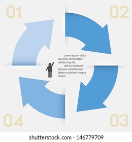 Design clean number banners template/graphic or website layout. Vector.