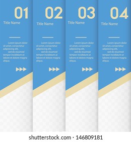 Design clean number banners template/graphic or website layout. Vector.