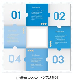 Design clean number banners template/graphic or website layout. Vector.