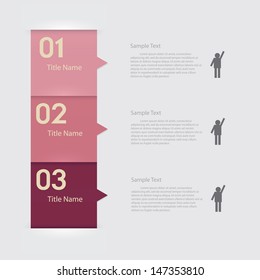 Design clean number banners template/graphic or website layout. Vector.