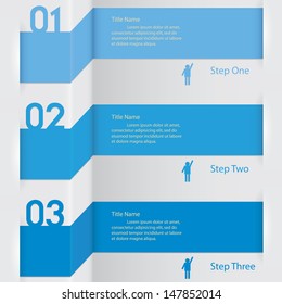 Design clean number banners template/graphic or website layout. Vector.