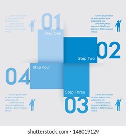 Design clean number banners template/graphic or website layout. Vector.