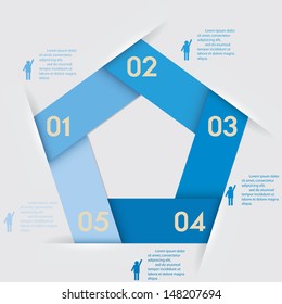 Design clean number banners template/graphic or website layout. Vector.