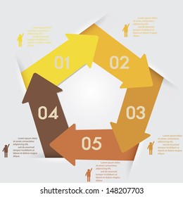 Design clean number banners template/graphic or website layout. Vector.