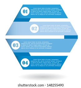 Design clean number banners template/graphic or website layout. Vector.
