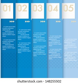 Design clean number banners template/graphic or website layout. Vector.