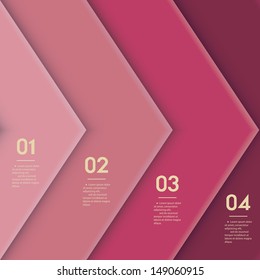 Design clean number banners template/graphic or website layout. Vector.