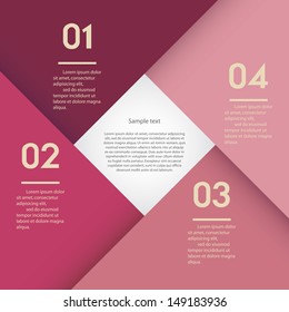 Design clean number banners template/graphic or website layout. Vector.