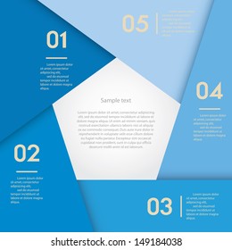 Design clean number banners template/graphic or website layout. Vector.