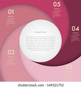 Design clean number banners template/graphic or website layout. Vector.