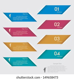 Design clean number banners template/graphic or website layout. Vector.