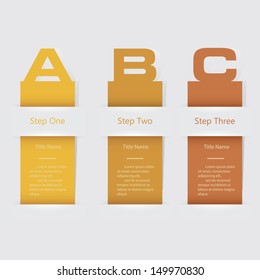 Design clean number banners template/graphic or website layout. Vector.