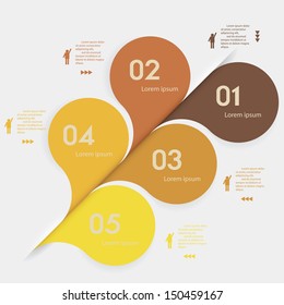 Design clean number banners template/graphic or website layout. Vector.